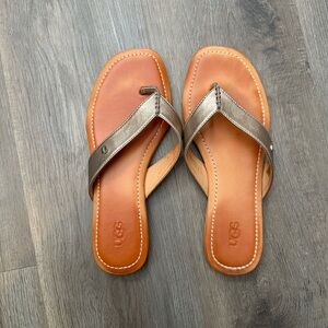 UGG Women's Bronze and Tan Sandals